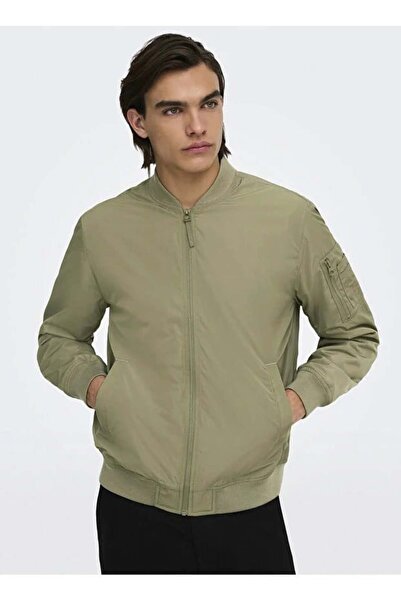 Only & Sons Зелено мъжко палто 22023287 ONSJOSHUA BOMBER OTW VD