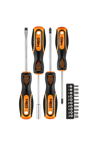 NEO Tools Set surubelnite cu adaptor si biti 04-196