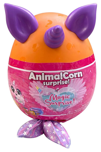 Generic Brand Jucărie de pluș AnimalCorn cu surprize, din material pluș, culo...