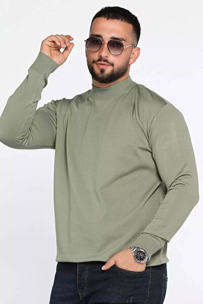 thesunfyre Men's Regular Fit Long Sleeve Half Fisherman Knitwear Sweater Sun111