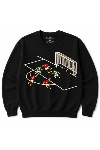 Rabona Fashion Last Touch Goal Football Action Graphic Sweatshirt