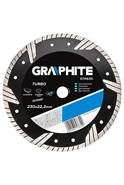 graphite Disc diamantat pentru zidarie 230mm/22,2mm TURBO 57H630