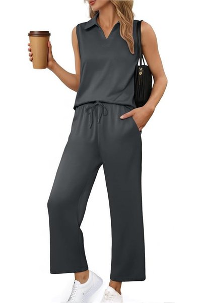 GENERAL PINSPARK Two Piece Sets for Women Summer Outfits Sleeveless Lounge Se...