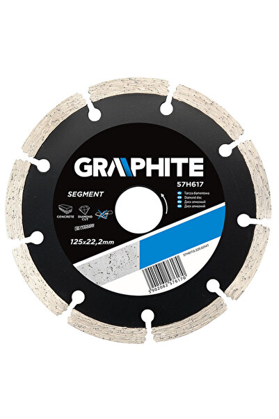 graphite Disc diamantat segmentat pentru zidarie 125mm/22,2mm 57H617