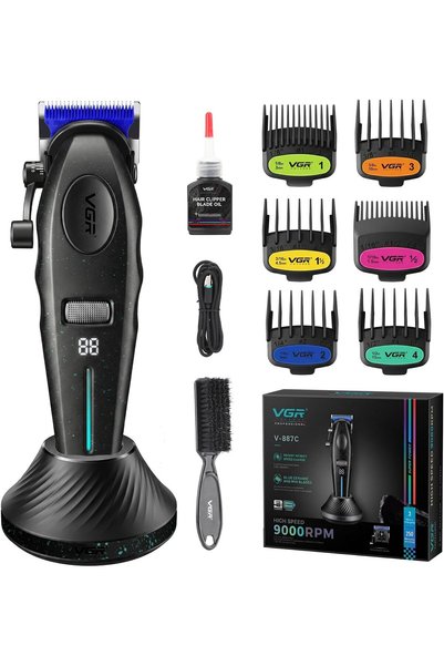 VGR Şarjlı Tıraş Makinesi | V-887C - 9000 RPM 240 Dakika DLC Seramik Bıçak - ...