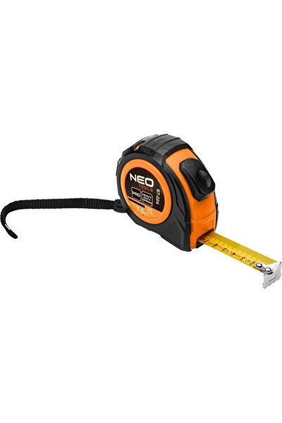 NEO Tools Banda de masurat din otel 7,5 m x 25 mm, cu blocare automata, doua ...
