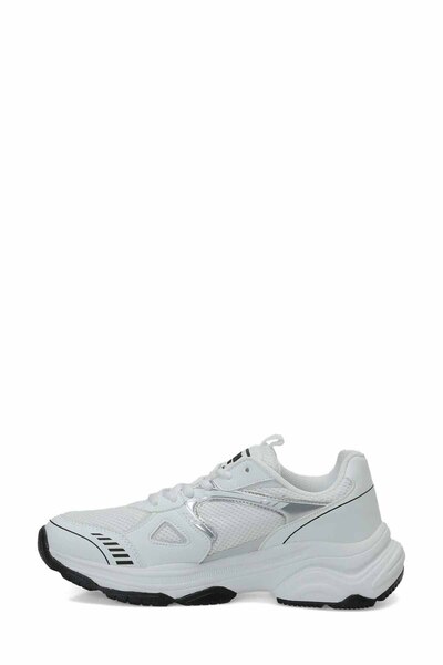 U.S. Polo Assn. Women's White Sports Shoes with Mesh Detail and Thick Sole Casual Sneakers