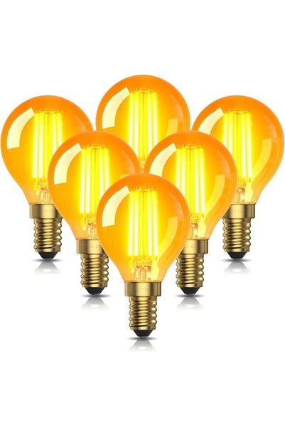 Bonlux مصابيح LED صغيرة E14 بقوة 4 واط، مصابيح إديسون صغيرة كلاسيكية بقاعدة ل...