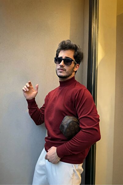 thesunfyre Men's Regular Fit Long Sleeve Half Fisherman Knitwear Sweater Sun111