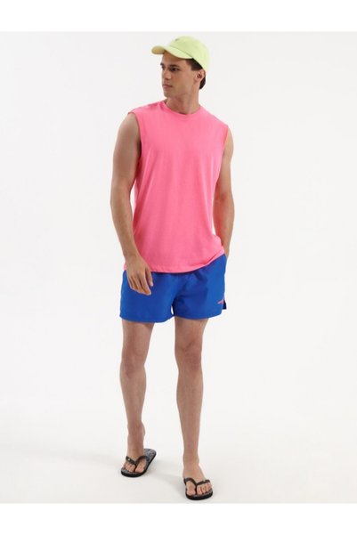 House Tricou roz, simplu, fără mâneci
