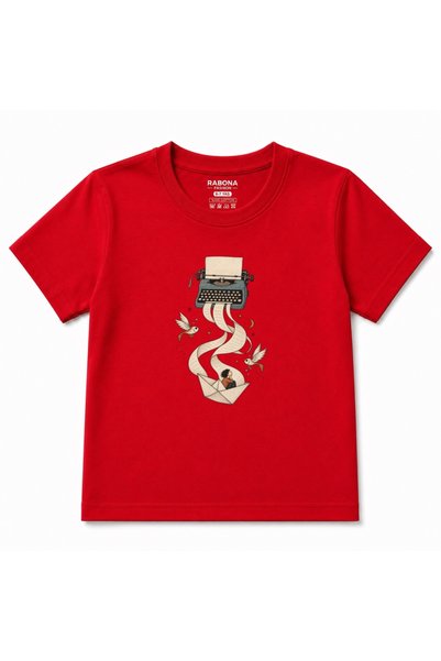 Rabona Fashion Tricou pentru copii cu grafică  "Storywriter Voyage " și  "Maș...
