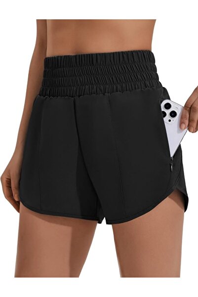 GENERAL PINSPARK Womens Athletic Shorts Running Workout Gym Short High Elasti...