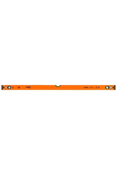 NEO Tools Nivel cu bula de aer din aluminiu S 300, 3 flacoane, 120 cm 71-135