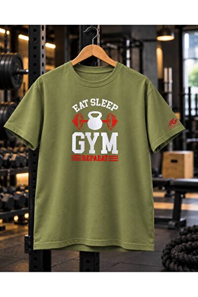 Gem Fitness Erkek Regular Fit Baskılı Spor Tişört