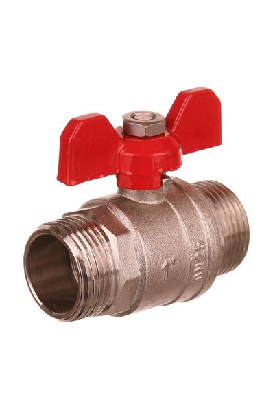 ANTBRO Robinet de Trecere pentru Apa, 1", Exterior - Exterior, Maner Fluture,...