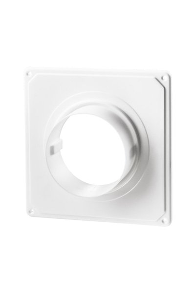 ANTBRO Placa Fixare Flansa din PVC, Ø 125 mm, 185 x 185 mm, Adancime 34 mm, A...