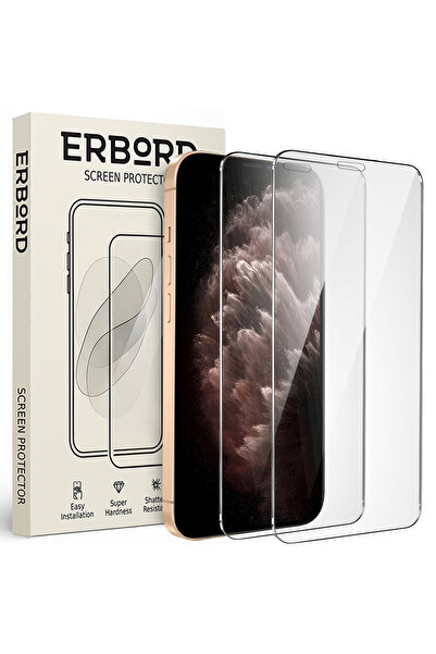 ERBORD 2x Sticlă securizată pentru iPhone 11 Pro, sticlă dură 9H
