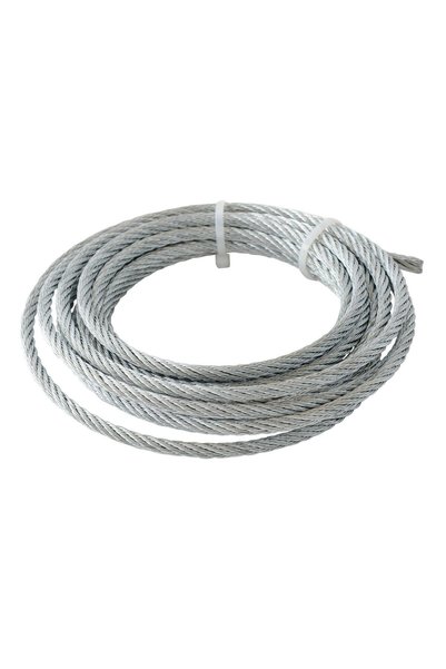 ANTBRO Cablu Otel Zincat, Gri, Ø 6 mm, 5 m, Rezistenta max 431 kg, Sarcina de...