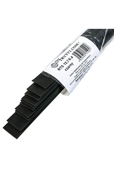 Trytyt 10x tuburi termocontractabile RTS 12.7/6.4 negre