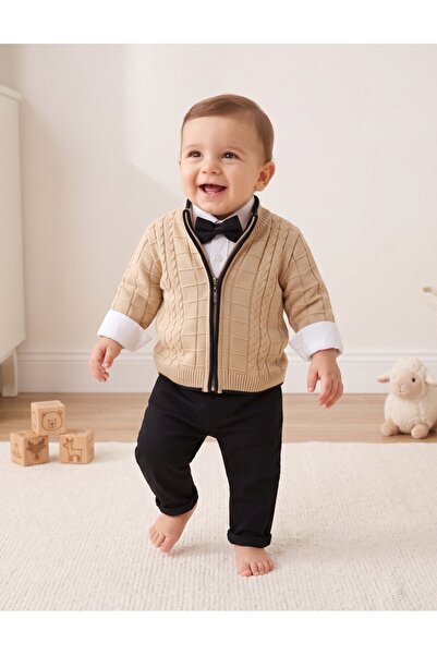 MiniKids Set premium Nowa Kids Style, bej-belumarin