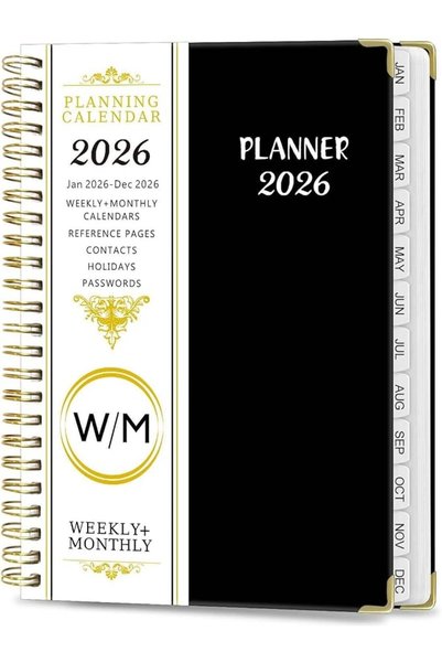 Vurtboly 2026 Planner, Weekly and Monthly Calendar Appointment Book, Jan. 202...
