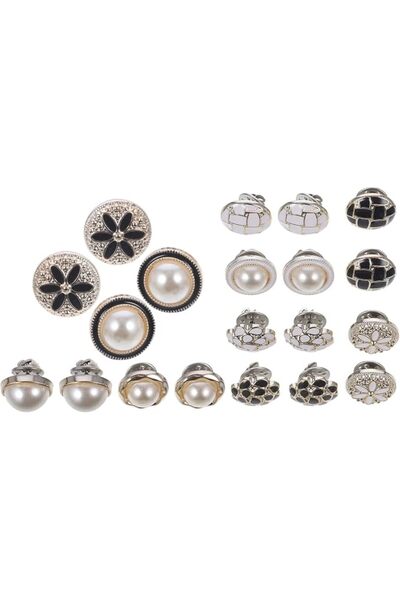 PRETYZOOM 20pcs Detachable Clothes Buttons DIY Decorative Snap Fasteners For ...