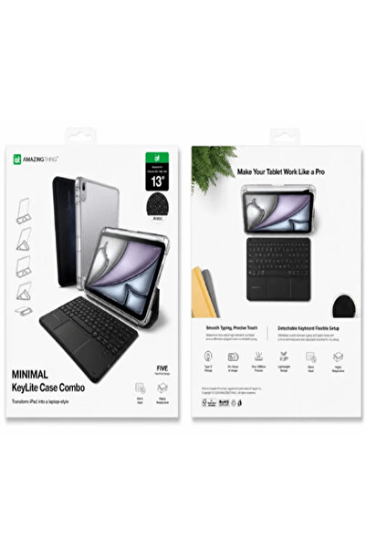 Amazingthing كفر وكيبورد عربي لاسلكي لايباد اير 13 بوصة M2 M3 M4 امازنج ثينج ...