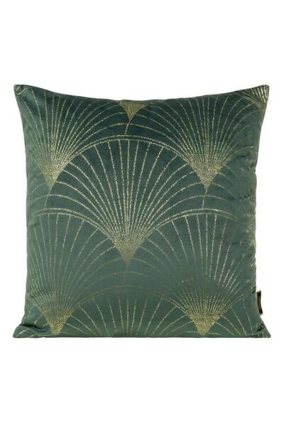 Eurofirany Fata de perna decorativa BLINK-21 45x45 menta inchisa/auriu deschis