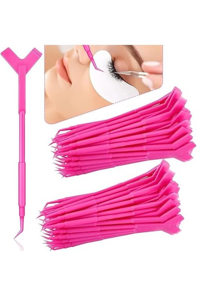 Yelajoy 100 PCS Eyelash Lift Tool, Y Shape Lash Perm Brush, Grafting Extensio...