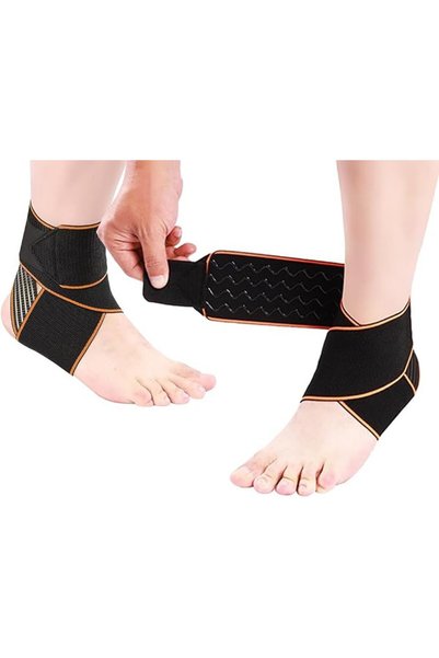 ALMEKAQUZ 2 Pcs Ankle Braces, Ankle Compression Sleeve, Plantar Fasciitis Bra...