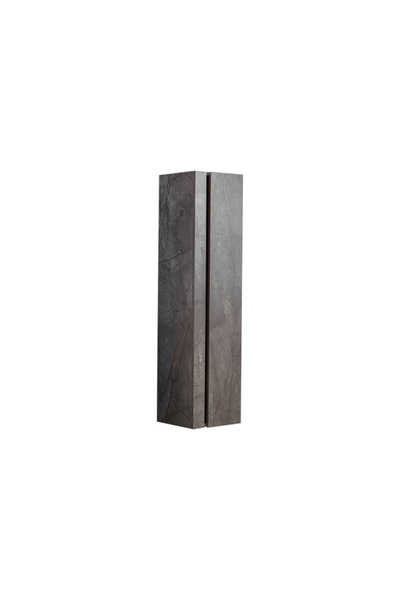 Martat Dulap de baie suspendat, Marmură, Gri, 40x140 cm