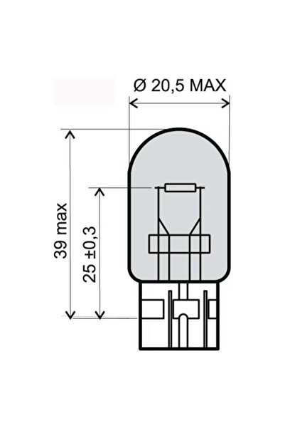 RMS Λάμπα 12V 21/5W T20