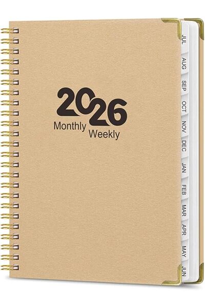 Paporich Planner 2026, Jan. 2026-Dec. 2026, Weekly and Monthly Agenda Planner...