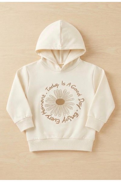 Soliday Today Is a Good Day Text Printed Unisex Sweatshirt