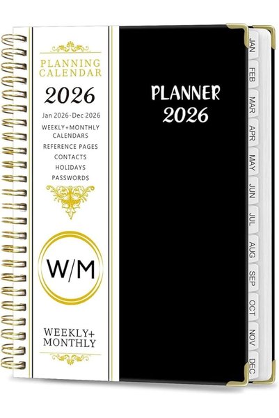 Paporich Planner 2026, Jan. 2026-Dec. 2026, Weekly and Monthly Agenda Planner...
