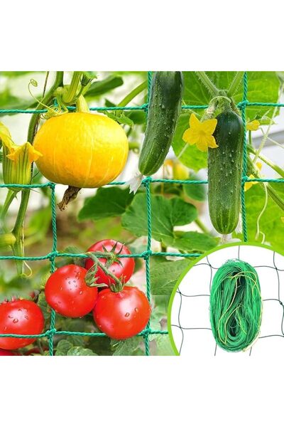 Aputue شبكة تدعيم النباتات للحدائق، 1.8 متر × 2.7 متر، شبكة متينة لدعم النبات...