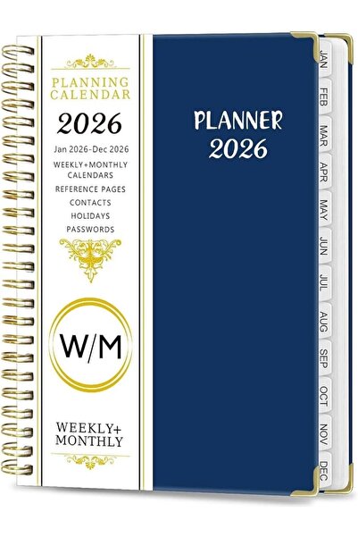 Vurtboly 2026 Planner, Weekly and Monthly Calendar Appointment Book, Jan. 202...
