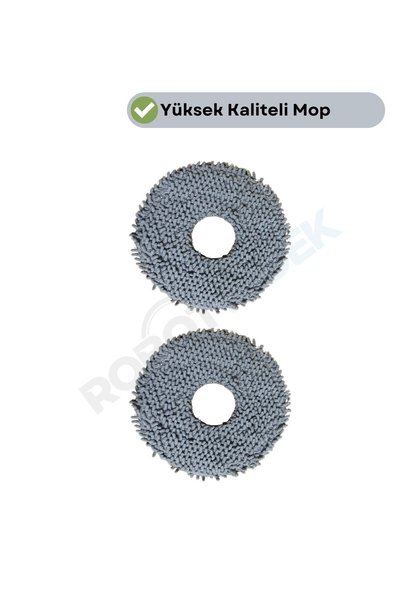 robotyedek Съвместими микрофибърни кърпи за моп за Roborock QRevo 2 Pro, 2 броя