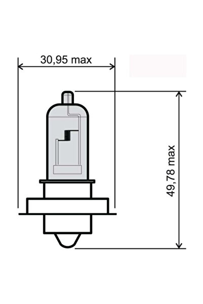 RMS Bec 12V 15W P26S - Alb