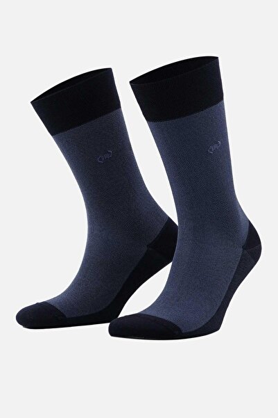Mısırlı Men's Mercerized Single Summer Socks Navy Blue