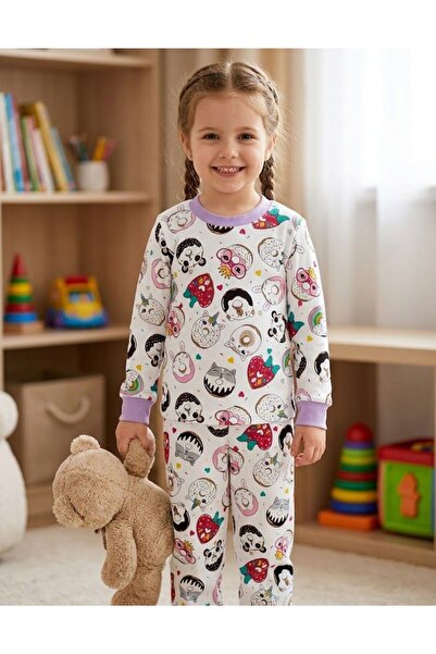 milay's life home collections SET DE PIJAMALE DRĂGUȚE CU MODEL, 100% BUMBAC, ...