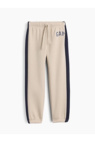 GAP Erkek Bebek Bej Relaxed Colorblock Pull-On Jogger Eşofman Altı