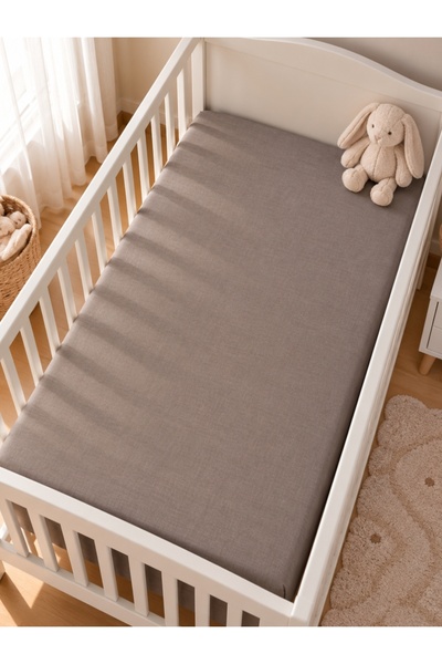 ZIY Collection Kids Series Solid Color 100% Cotton Baby Bed Sheet 110X160 cm
