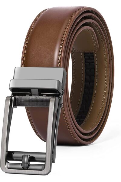GENERAL 28"-60"Men's Leather Ratchet Dress Belt Big And Tall With Automatic B...