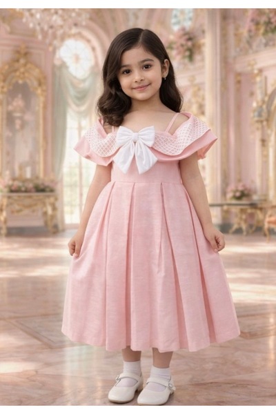special gift house 3-Piece Children's Dress Set (Dress - Hair Accessory - Sma...