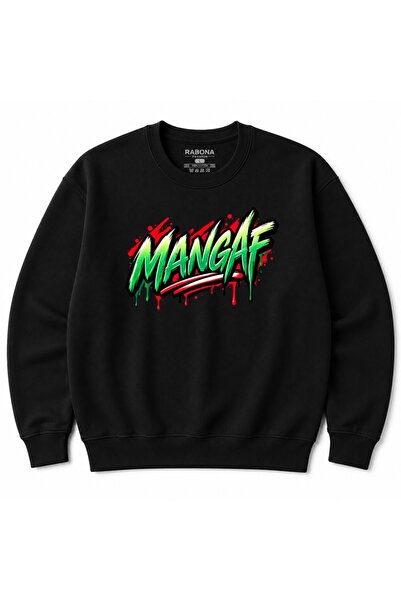 Rabona Fashion Mangaf Kuwait Men's Graphic Printed Sweatshirt – Green & Red U...