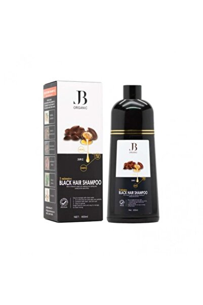 jb organic شامبو صبغة شعر 3×1 بزيت الارجان لون اسود من جي بي اورجانيك - 400مل