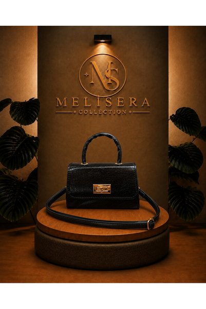 MELİSERA COLLECTION MELİSERA Kadın Siyah Renk Gold Kilit Detaylı Saplı El Ve ...