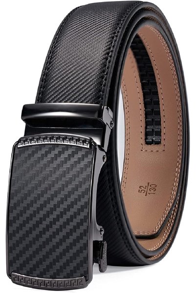 GENERAL 28"-60"Men's Leather Ratchet Dress Belt Big And Tall With Automatic B...