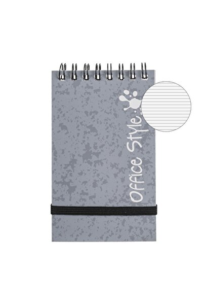 OEM Carnetel Notite A7 Gri cu Elastic - 50 file, pentru notite zilnice la sco...